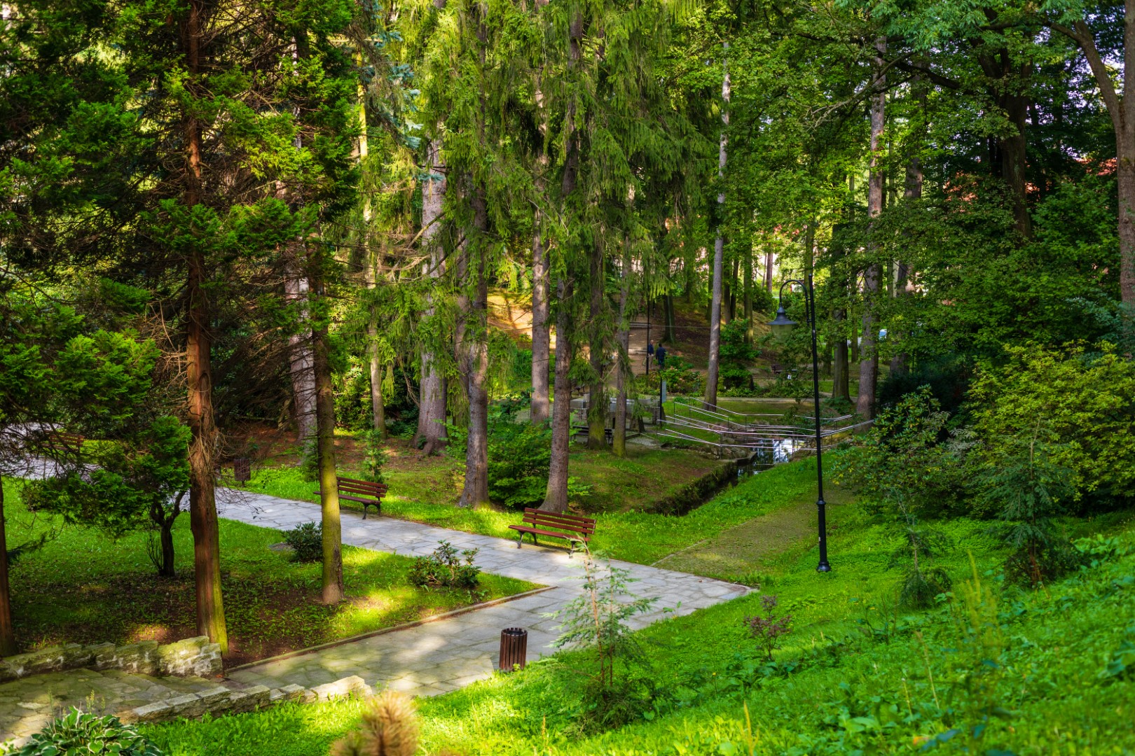 PARK ZDROJOWY IM. V. PRIESSNITZA I TĘŻNIA W GŁUCHOŁAZACH 