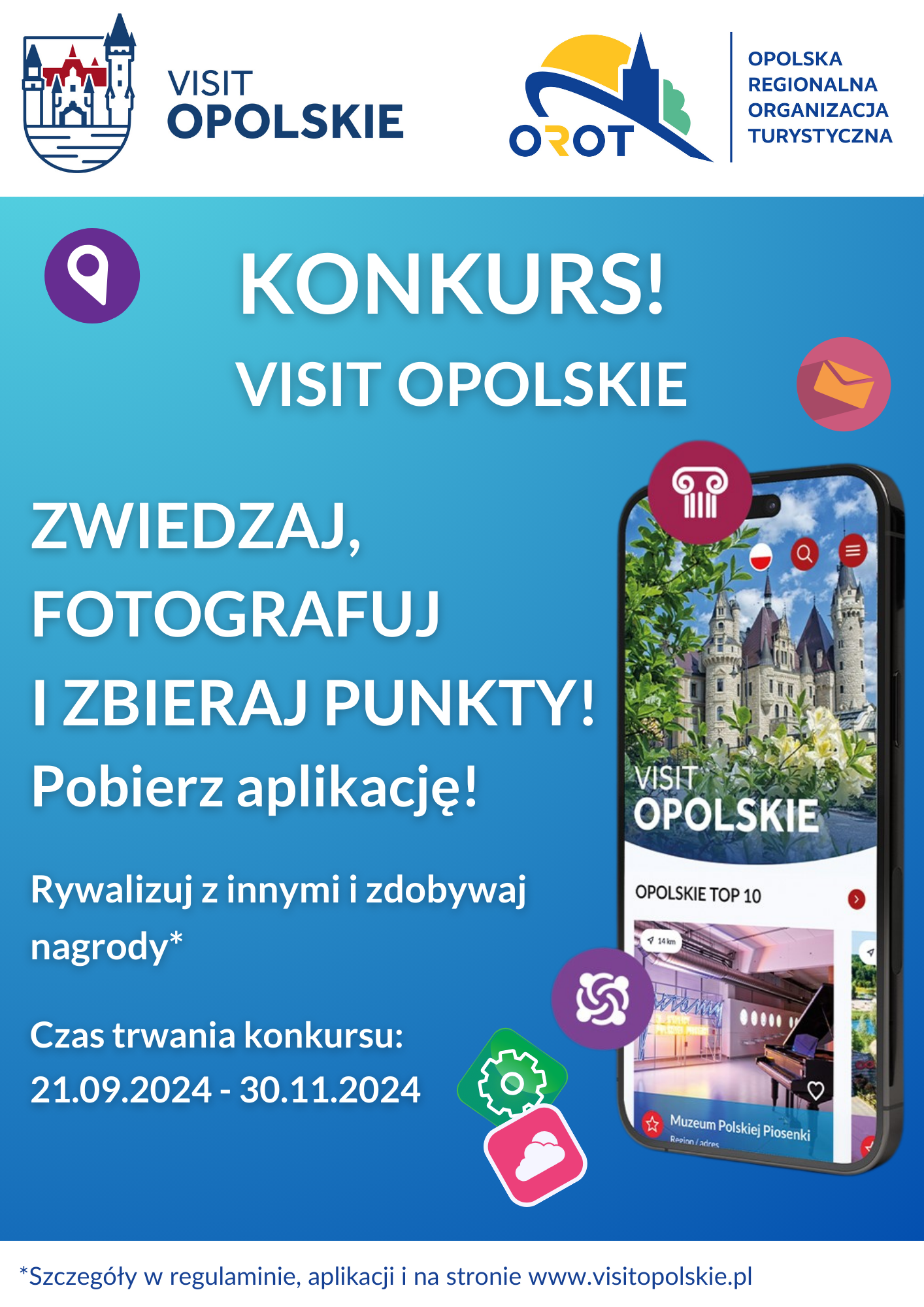 Konkurs z aplikacją turystyczną VISITOPOLSKIE